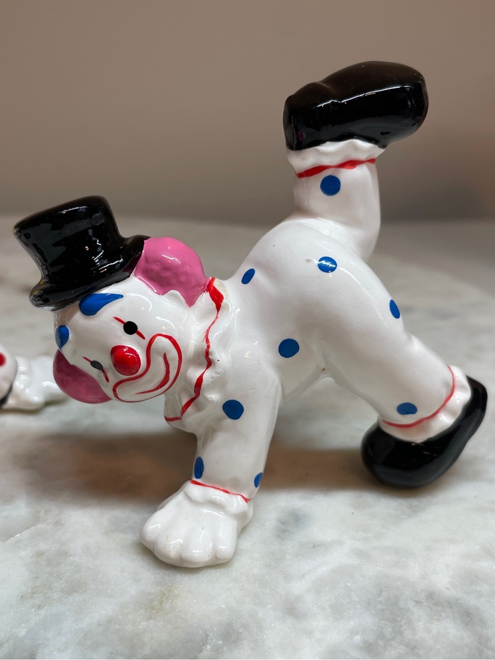 Vintage K-Mart Set of 3 Ceramic Clown Holiday Figurines - NIB - Picture 7 of 12